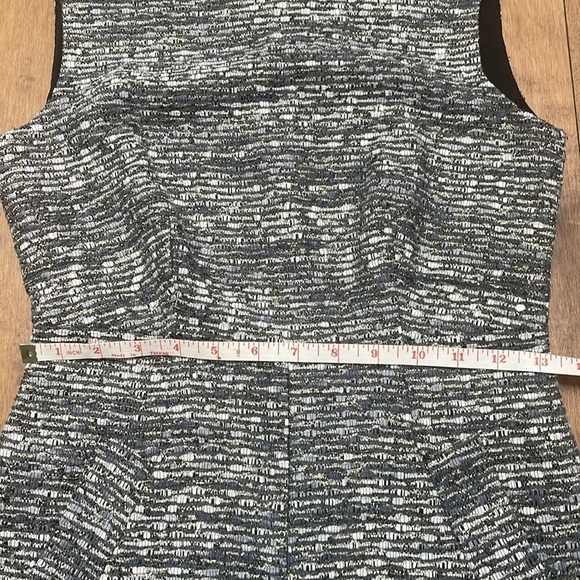 Diane Von Furstenberg Carpreena Tweed Metallic Shift Dress wool blend Size 0 - Picture 9 of 14